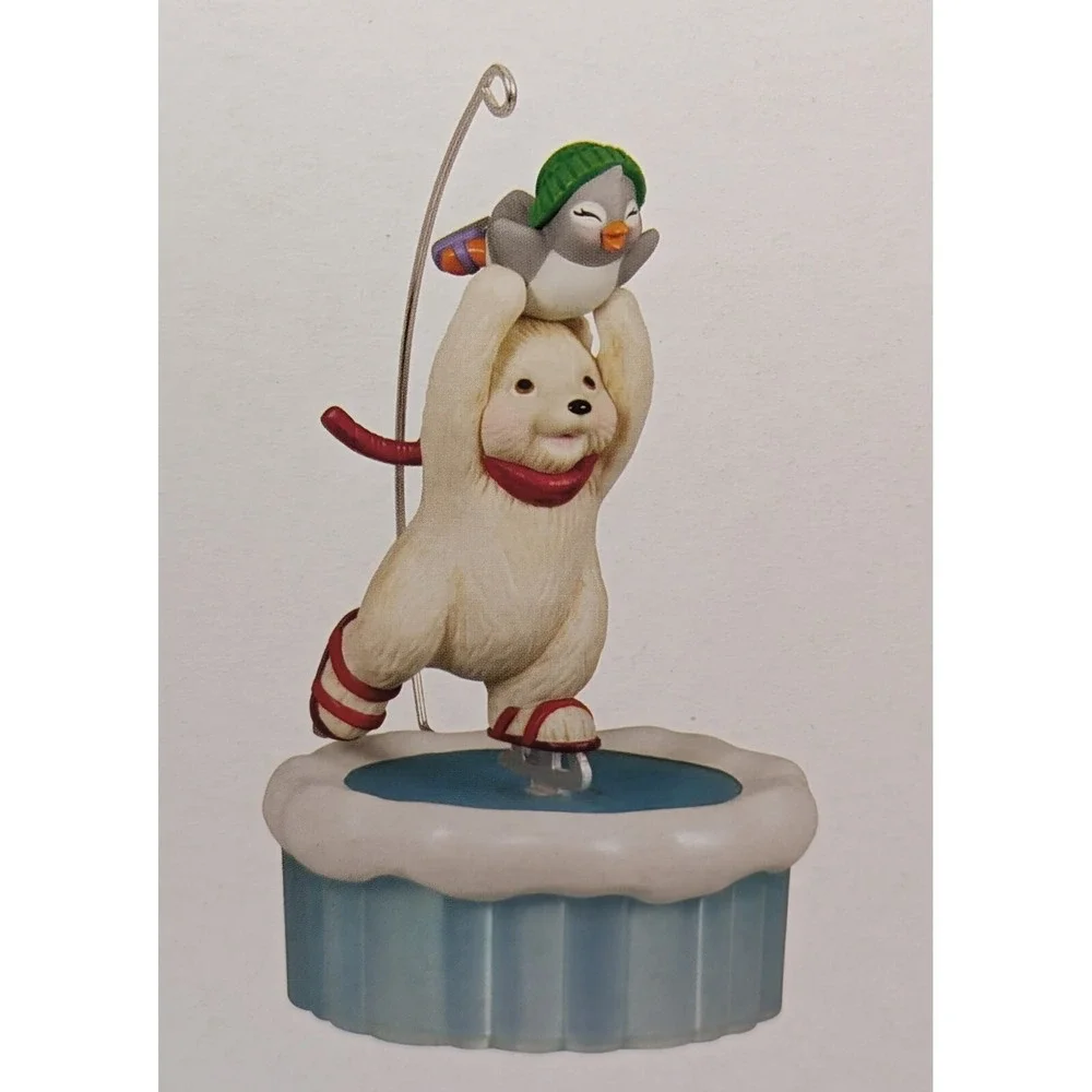 2023 Hallmark Keepsake‎ Ornament SKATING SNOWBALL AND TUXEDO. Magic Motion NEW